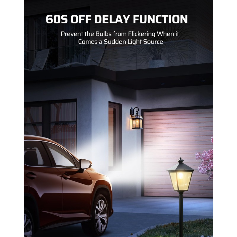 DEWENWILS Light Sensor Socket, E26 E27 Dusk to Dawn Sensor