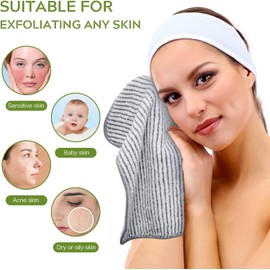 SINLAND - Paños faciales de microfibra altamente absorbentes, suaves al tacto, toallas de punta de dedo, paños multiusos para baño, gimnasio, hotel, spa y cocina, 30,5 cm x 30,5 cm
