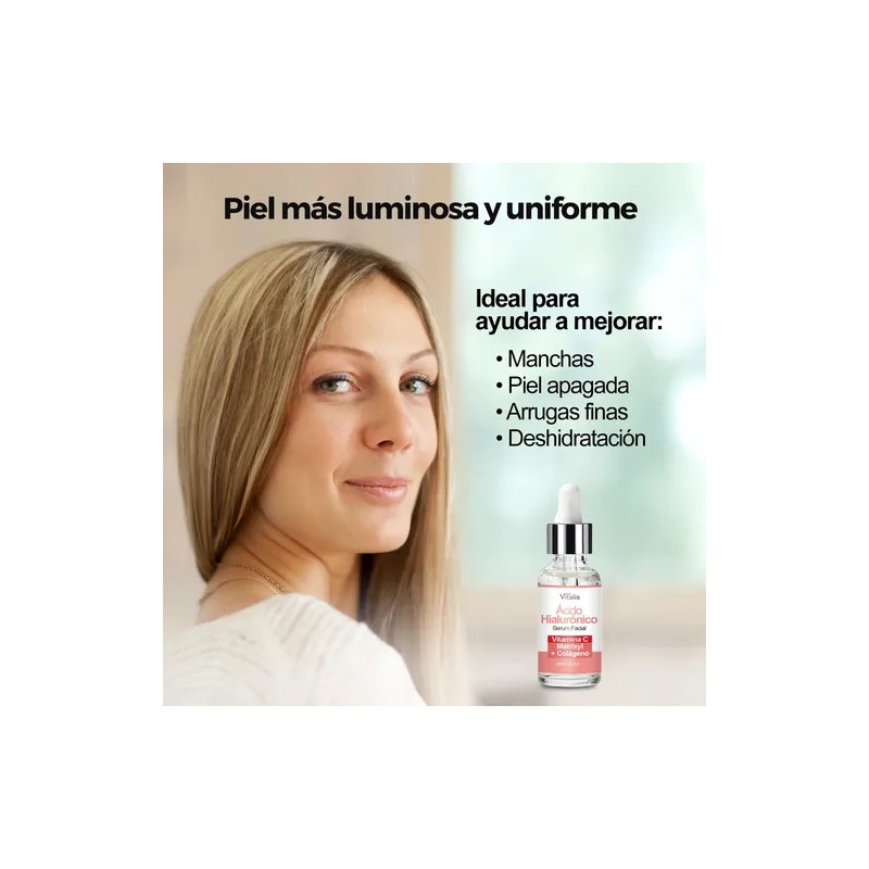 Serum Vitamina C Ácido Hialurónico Antiedad Vitamin C Hyaluronic Acid