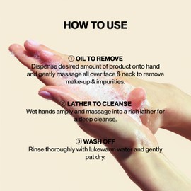 Knours. Korean 2-in-1 Makeup Remover | Oil-to-Foam Non-Stripping Cleanser | Jojoba + Honey | Non-Drying | 145ml/4.97oz