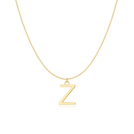 MARLION JEWELS Kette für damen in silber 925 mit der Form Ihrer Initialen. Silberkette ideal als Geschenk. Halskette für damen. Schmuck (Vergoldung, P)