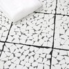 SUNWINGS 4PCS Natural Stone Interlocking Deck Tiles 12"x12" Pebble Waterproof