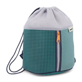 Light + Nine Uber Cool 'Sophy' Drawstring Bag -Fast Drying Lightweight Backpack for Girls, Sports Bag for Teens, Gym Bag (Multi Green)