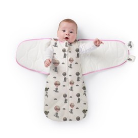 Teruko Baby Swaddle Blanket 2.5 Tog (UK Company) Toddler Swaddle 2.5 Tog 0-6 Months Newborn Swaddle Sleeping Bag Newborn Gifts (Blissful Bunnies, 0-6 Months)