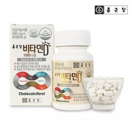 Chong Kun Dang Vitamin D 1000IU 400mg*90 capsules / 종근당 비타민D 1000IU 400mg*90c