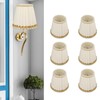 6Pcs Small Lamp Shades Safe Soft Easy Installation Modern Light