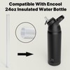 4-Pack Replacement Straws Compatible with ENCOOL 24oz Water Bottle