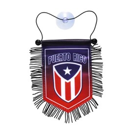 Puerto Rico Flag for Car Rearview Mirror – Boricua Pride Hanging Accessory for Car, Home, Office & More – Mini Puerto Rican Flag Decor for Rearview, Wall, or Door Display