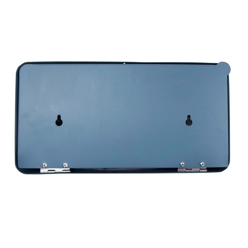 Keystone MCR Tin 2-Way Tissue Box, Matte Black, Size: Approx.