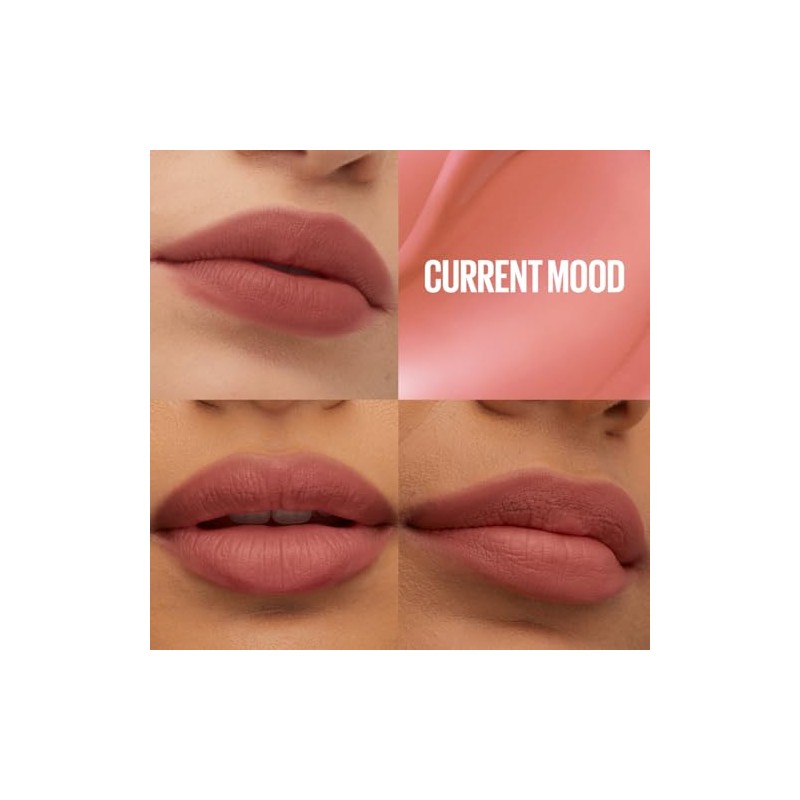 Maybelline Super Stay Teddy Tint, Tinta para Labios Mate Difuminado,