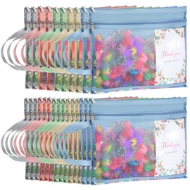 Marspark 25 Pack Colored Mesh Zipper Pouch Bags Double Layer Nylon Puzzle Bags A4 Zipper Pouch with Handle for Toy Organizer Storage School Office(Gray, Blue, Vermilion, Khaki, Green)