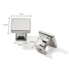 khtumeware Polished Chrome Cabinet Knobs 10 Pack Drawer Square Knobs