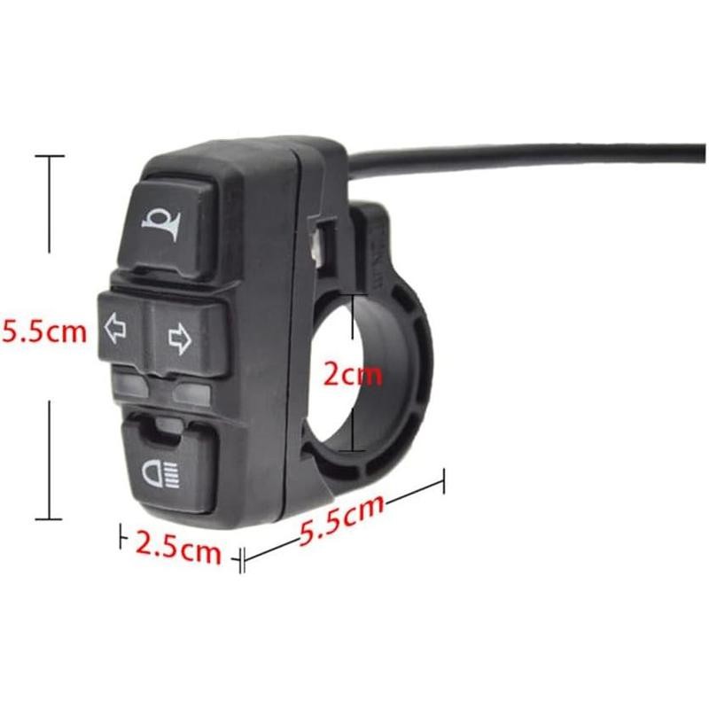 Ebike Headlight and Tail Light Sets, 24V to 48V Front