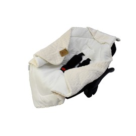 Universal, soft swaddling blanket with hood for newborns and for boys and girls up to approx. 9 months Suitable for pram, baby seat, child seat or cot bed Can be used all year round:
