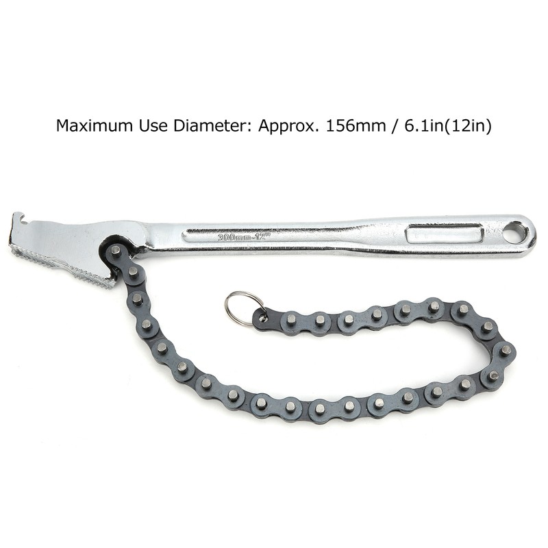 Chain Wrench High Hardness Surface Polished ChromePlated Chrome Vanadium Steel