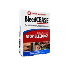 BleedCEASE First Aid, White, 5 Count