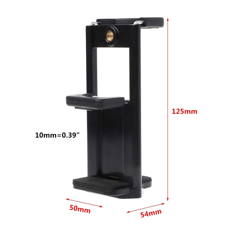 Phone Holder,Tripod Mount Clamp 1/4" Thread Stand Tablet Bracket Extendable
