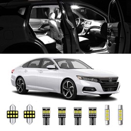 13pcs Accord Interior LED Lights Kit Super Bright LED Map Dome Light Bulbs for 2003 2004 2005 2006 2007 2008 2009 2010 2011 2012 Honda Accord All Models