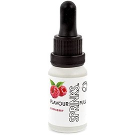 Sprinks Raspberry Flavour 15ml - Premium Oil Soluble Flavours | Baking Flavour Oil | Intense Fruit Flavour | Flavour Drops for Cakes | Ice Creams | Food Flavouring Essence | Long Shelf Life