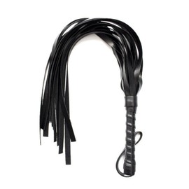 Black Leather Riding Whip, Black Horse Whip, Riding Whip for Horses Riding Crop for Horse Daily Training, Horse Jumping Race, Leather Whisk with Fringes, Training of Horses, 45 mm