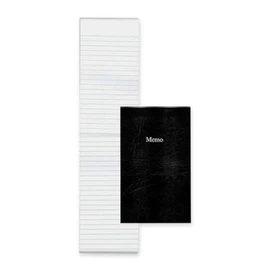 Blueline EcoLogix Memo Book, Open End, 100 Pages, Black, 3-5/8-Inch x 6-Inch (A435)