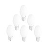 Bombillas de luz nocturna blancas, 6 unidades