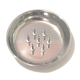 Stainless Steel Incense Holder with ash Catcher Plate Stainless Steel Incense Holder Stainless Steel Agarbatti Stand Traditional Religious and Spiritual Use and Also for Ethnic Festival for Multipurpo