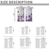 EGLGCC Purple Floral Curtains Farmhouse Flower Retro Rustic Country Lavender