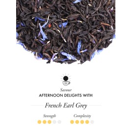 TWG Tea | French Earl Grey | Black Tea | Bergarmot & Blue Cornflowers | Haute Couture Tin, 100g | Gift Set
