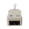 JUNESUN Portable ADSL Modem Telephone Phone Fax in-Line Splitter Filter