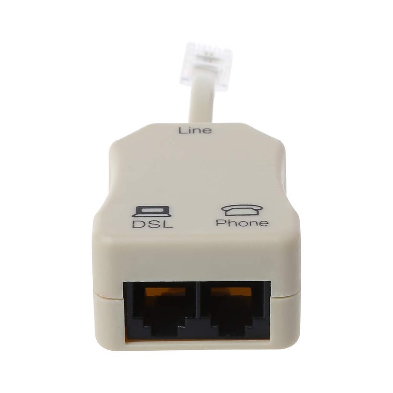 JUNESUN Portable ADSL Modem Telephone Phone Fax in-Line Splitter Filter