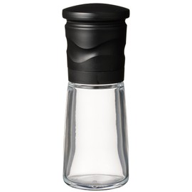Kyocera CM-15NBK-FP Mill, 3.4 fl oz (90 ml), Ceramic Salt & Pepper, Crystal Salt, Rock Salt, Pepper, Spices, Japanese Pepper, Seasoning Container, Roughness Adjustment, Decomposition Cleaning, Black