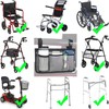 Wheelchair Side Bag, Wheelchair Armrest Storage Pouch with Cup Holder