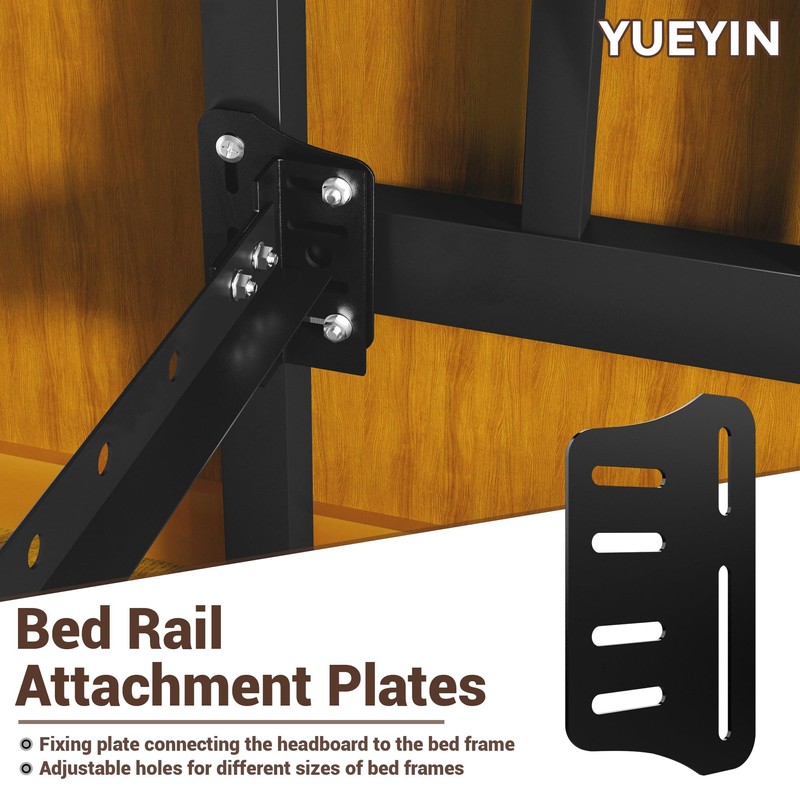 YUEYIN Headboard Adapter Bracket for Connecting and Adjusting Bed Frame