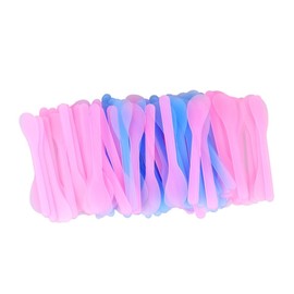 OATIPHO 100pcs Facial Mask Spatula for DIY Cosmetic Mixing and Sampling Comfortable Plastic Handle Beauty Tool for Cream and Lotion Application Random Color Random Color