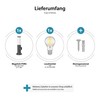 ledscom.de Poru Bollard Light with Socket for Outdoor Use, Anthracite,
