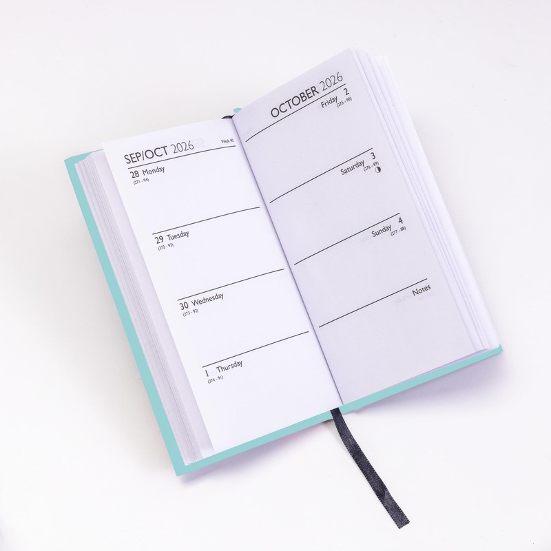 evelay 2026 Diary Slim Size Week to View Diaries Full