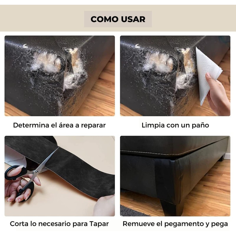 BEE VIBES Rollo de Reparación Piel Premium 2 pzs, 30x100cm,