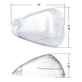 LBRST Cab Marker Light Clear Cover Cab Roof Running Light Top Light for 1999-2016 For d F150 F250 F350 F450 F550 F650 F750 E150 E250 E350 E450 Super Duty Pickup Trucks (Only Cover)