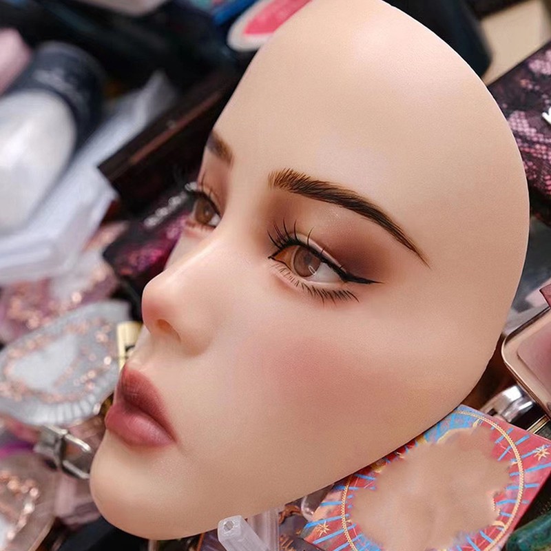 Makeup Practice Face Reusable Realistic 5D Full Face Silicone Makeup