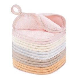 TaShow - 15 paños desmaquillantes reutilizables, ultra suaves y hipoalergénicos para rostro, paños borradores de maquillaje de microfibra