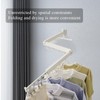 RFOUO Wall Mounted Clothes Drying Rack,Drying Rack Clothing Wall Mount