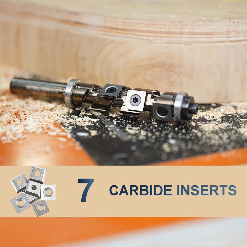 SpeTool Carbide Insert Spiral Flush Trim Router Bit 1/2 Inch