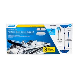 Camco Telescoping Pontoon Boat Cover Support - Elevates Your Boat Cover to Prevent Pooling Rain Water| Adjusts from 30-50 "| Fits Most Boats Up to 33' Long - (41971)