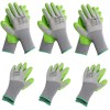 WORKPRO 6 Pairs Garden Gloves Work Glove Eco Latex Palm