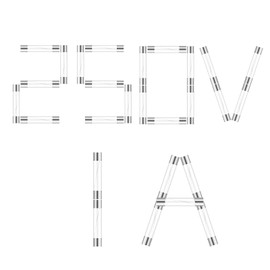 1A 250V 6x30MM Fast Blow Fuses 1 Amp 250 Volt 0.24 x 1.18 Inch Fast-Acting Tube Fuse F10AL250V 25Pcs