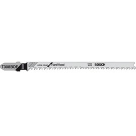 Bosch 2609256A08 BIM - T 308 BOF Jig Saw Blade for Curved Cuts Without Splintering Depth 5-50 mm Length 117 mm