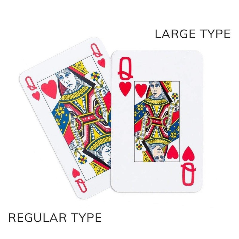 Entertaining with Caspari Double Deck of Bridge Playing Cards, Jumbo