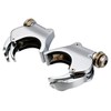 XFMT Chrome 49mm Detachable Quick-Release Windshield Clamps Windscreen Forks Mount