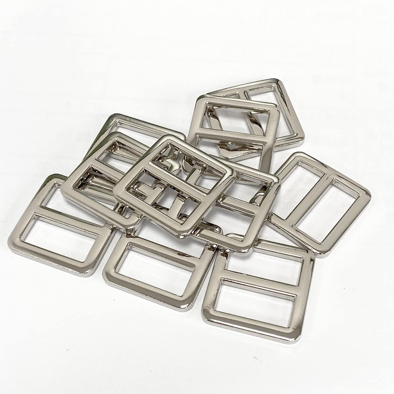 aoozleny 10pcs Zinc Alloy Slider Tri-Glide Buckle Triglide Adjustable Buckle